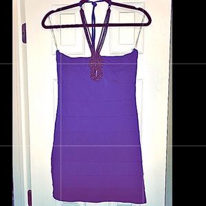 Royal blue bodycon dress